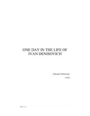 One Day in the Life of Ivan Denisovich - www.zbooks.in